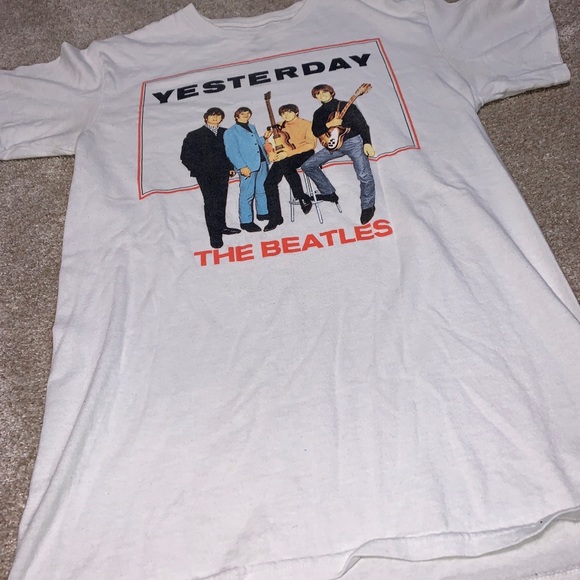 Vêtement Groupe Musique Rock T-shirt Officiel The Beatles Let It Be - Noir, Coton Doux - Homme Produit Licence Officielle